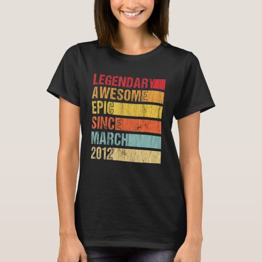 wettelijk Geweldige epic sinds maart 2012 Bi T-shirt (Voorkant)