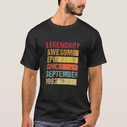 wettelijk Geweldige epic sinds september 1988 T-shirt (Voorkant)