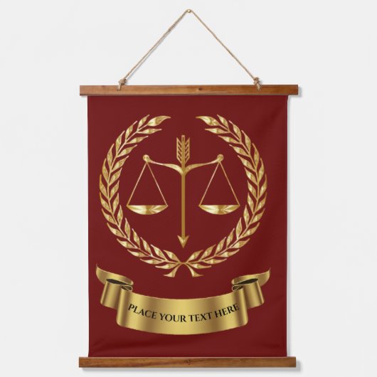 Wettelijk Kantoor hout Onderworpen Bosbouwteken Hangend Wandkleed (Voorkant)