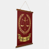 Wettelijk Kantoor hout Onderworpen Bosbouwteken Hangend Wandkleed (Gebogen)