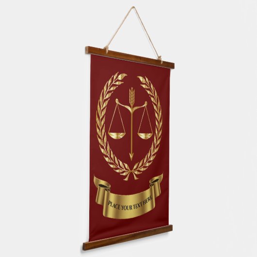 Wettelijk Kantoor hout Onderworpen Bosbouwteken Hangend Wandkleed (Gebogen)