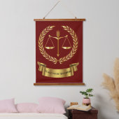 Wettelijk Kantoor hout Onderworpen Bosbouwteken Hangend Wandkleed (Slaapkamer)