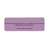 Wettelijk label Louisiana (Voorkant)