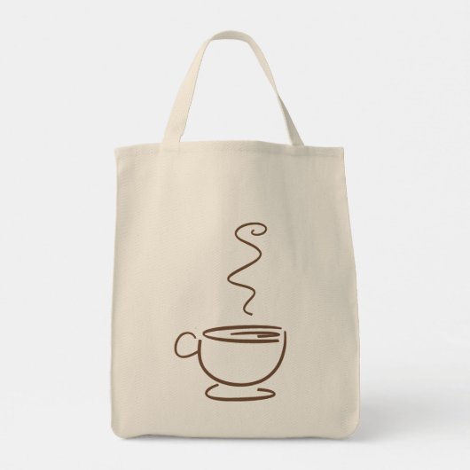 Wettelijk medicijn: Koffie - Kruidenier Canvas tas (Achterkant)