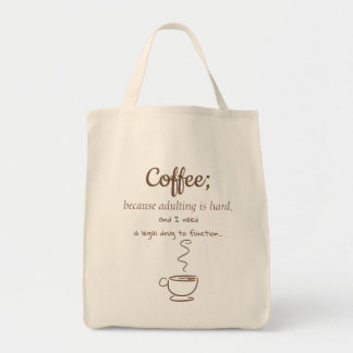 Wettelijk medicijn: Koffie - Kruidenier Canvas tas