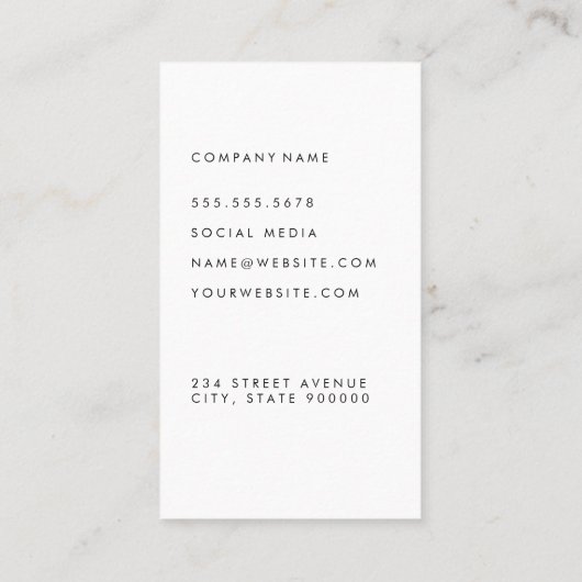 Wettelijk Rechtzegel | Rechtvaardigheid Visitekaartje (Achterkant)