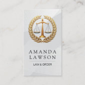 Wettelijk Rechtzegel | Rechtvaardigheid Visitekaartje (Voorkant)