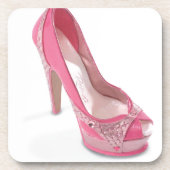 wettelijk roze schoenen drankjes onderzetter (Voorkant)