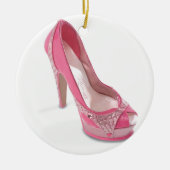 wettelijk roze schoenen keramisch ornament (Voorkant)