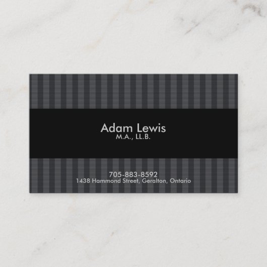 Wettelijk Visitekaartje - Gegrenzen (Voorkant)