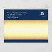 Wettelijke aankondigingen kaarten - Merlot Red (Achterkant)