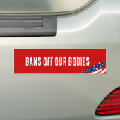 Wettelijke abortus verbiedt ons lichaam bumpersticker (Op auto)