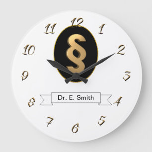 Wettelijke advocaat grote klok