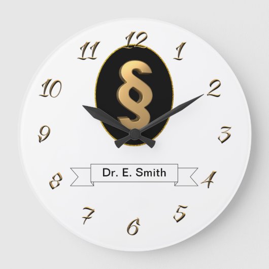 Wettelijke advocaat grote klok (Voorkant)