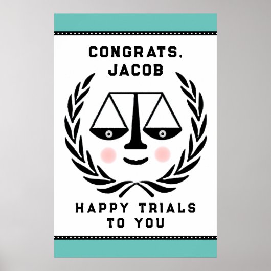 Wettelijke Afstuderen Poster (Voorkant)