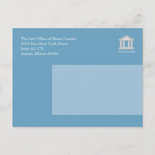 Wettelijke bekendmakingskaarten aankondigingskaart (Achterkant)