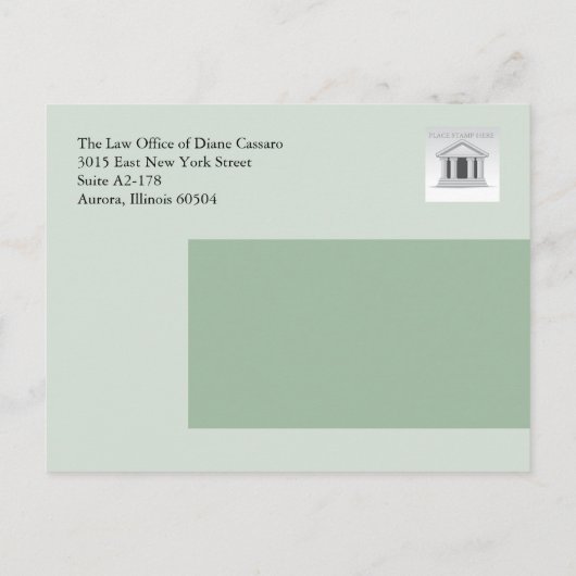 Wettelijke bekendmakingskaarten aankondigingskaart (Achterkant)