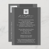 Wettelijke bekendmakingskaarten aankondigingskaart (Voorkant / Achterkant)