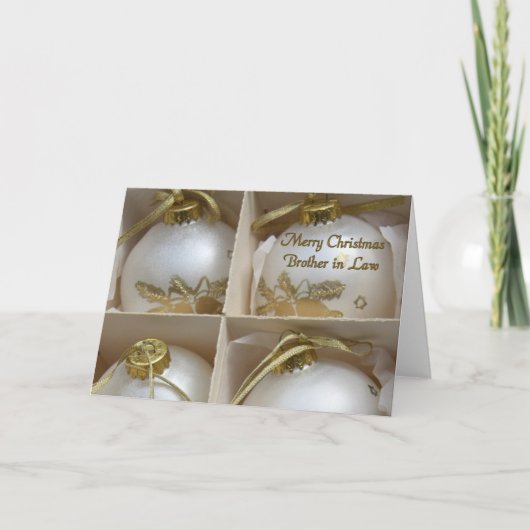 Wettelijke broeder met kerstkaart feestdagen kaart (Voorkant)