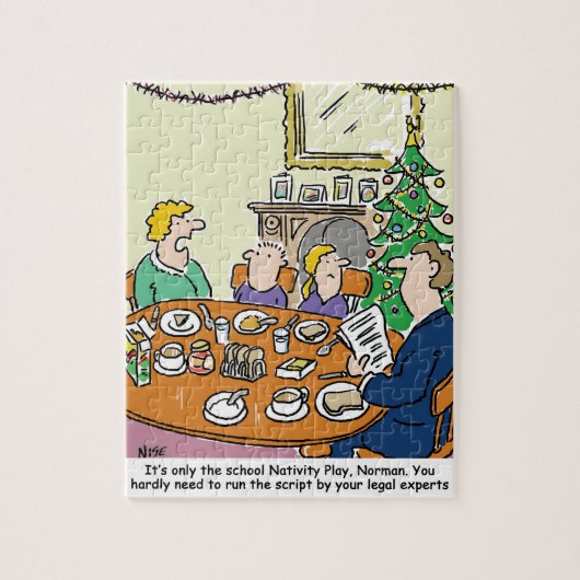 Wettelijke controle Cartoon schoolnegativiteit afs Legpuzzel (Verticaal)