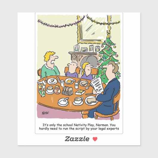 Wettelijke controle Cartoon schoolnegativiteit afs Sticker (Vel)