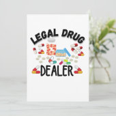 Wettelijke drugsdealer T-Shirt Kaart (Staand voorkant)