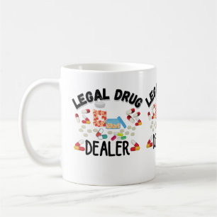 Wettelijke drugsdealer T-Shirt Koffiemok