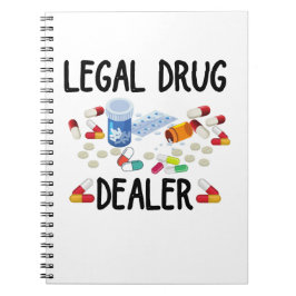 Wettelijke drugsdealer T-Shirt Notitieboek