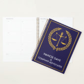 Wettelijke firma & Lawyer Planner Name Personaliza (Display)