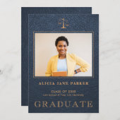 Wettelijke foto van de afstuderen van de marine go aankondiging (Voorkant / Achterkant)