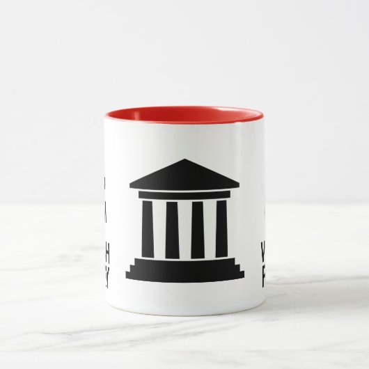 Wettelijke Humor voor kalm- en horlogebaar Mok (Midden)