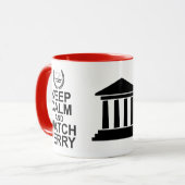 Wettelijke Humor voor kalm- en horlogebaar Mok (Voorkant links)