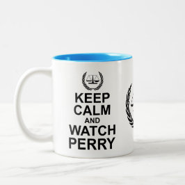 Wettelijke Humor voor kalm- en horlogebaar Tweekleurige Koffiemok