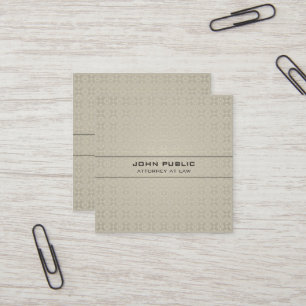 Wettelijke Kantoor procureur Modern Elegant Silk L Vierkante Visitekaartje