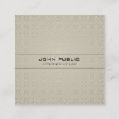 Wettelijke Kantoor procureur Modern Elegant Silk L Vierkante Visitekaartje (Voorkant)