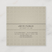 Wettelijke Kantoor procureur Modern Elegant Silk L Vierkante Visitekaartje (Achterkant)