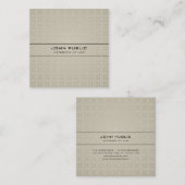 Wettelijke Kantoor procureur Modern Elegant Silk L Vierkante Visitekaartje (Voorkant / Achterkant)