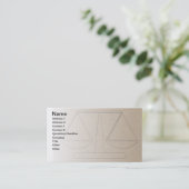 Wettelijke Kantoor Visitekaartje (Staand voorkant)