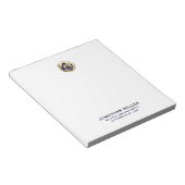 Wettelijke Logo Naam Titel Notitieblok (Schuin)