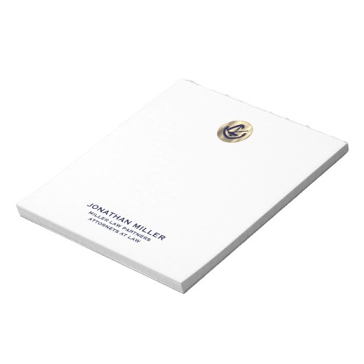 Wettelijke Logo Naam Titel Notitieblok (Linkerzijde)