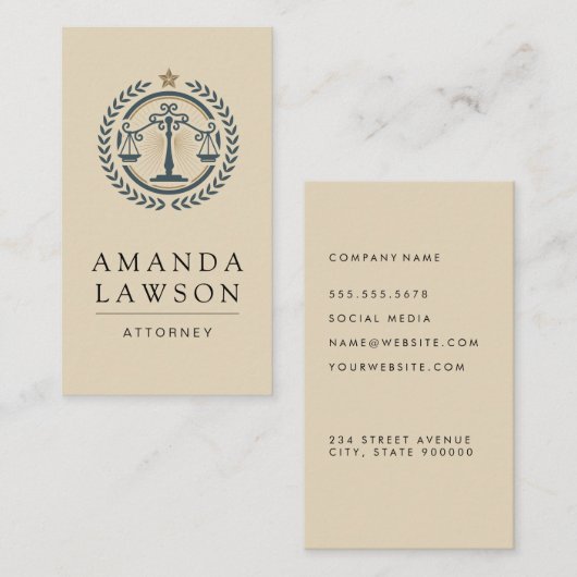 Wettelijke Logo Visitekaartje (Voorkant / Achterkant)