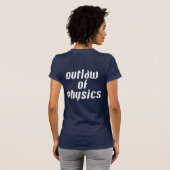 Wettelijke natuurkunde - Witte tekst T-shirt (Achterkant volledig)