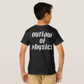 Wettelijke natuurkunde - Witte tekst T-shirt (Achterkant volledig)