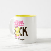 Wettelijke schoolkeuze 3 tweekleurige koffiemok (Voorkant links)