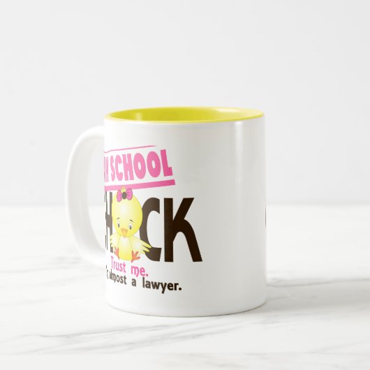 Wettelijke schoolkeuze 3 tweekleurige koffiemok (Voorkant links)