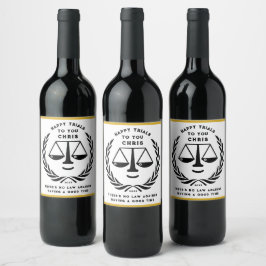 Wettelijke schoolverlaters Gift Wine Label Wijn Etiket