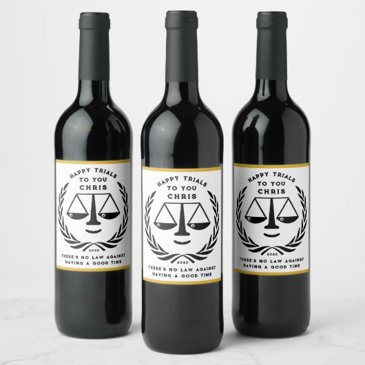 Wettelijke schoolverlaters Gift Wine Label Wijn Etiket (Flessen)