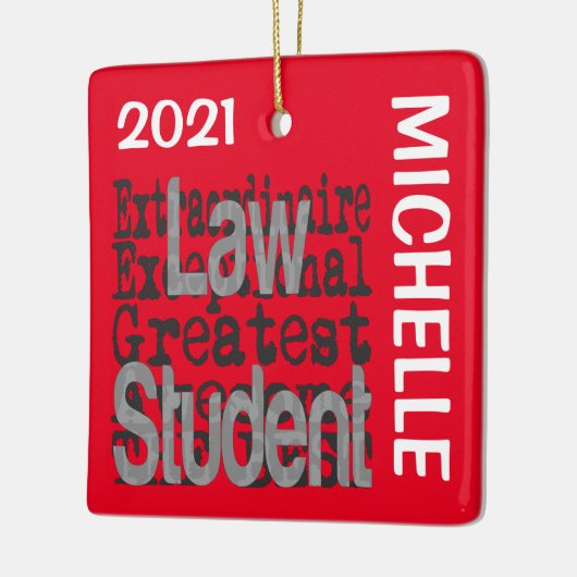 Wettelijke Student Extraordinaire CUSTOM Keramisch Ornament (Links)