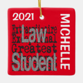 Wettelijke Student Extraordinaire CUSTOM Keramisch Ornament (Voorkant)