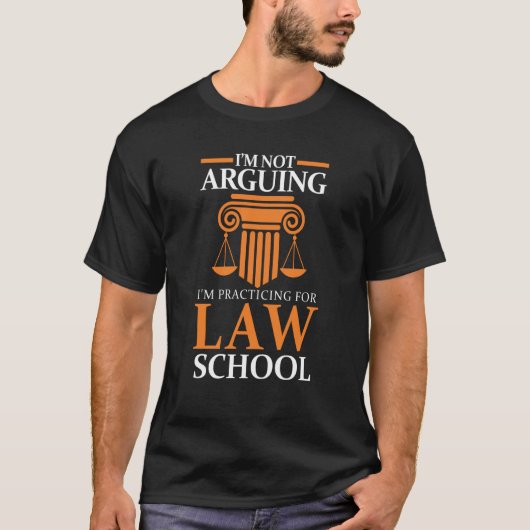 Wettelijke student ik beweer niet dat ik aan het o t-shirt (Voorkant)